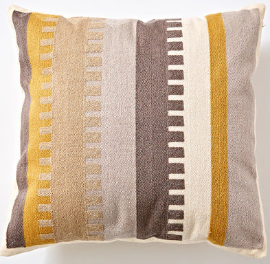 Nordic Bohemian Geometrical Full Embroidered Cushion Cover - Adore India