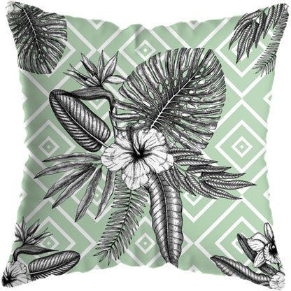 Colourful Tropical Plant Cushion Cover - Adore India   