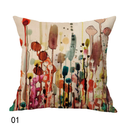 New Bohemian Oil painting Bird Cushion Cover - Adore India   
