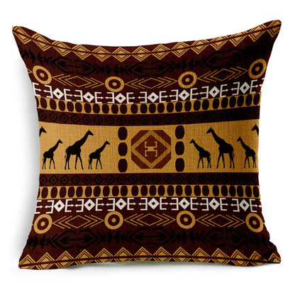 Ethnic Stripe Bohemian Linen Cotton Cushion Cover - Adore India   