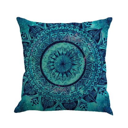 Mandala Bohemian Geometric Pattern Linen Cushion Pillowcase Home Decor - Adore India   