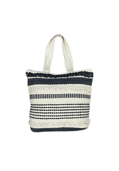 Cotton Boho Handmade Tufted Tote Bag - Adore India   