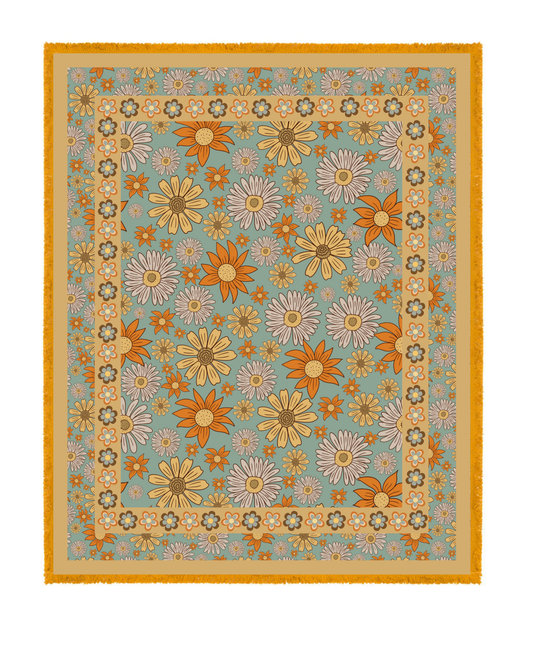 Sandy Shores Bohemian Picnic Rug Blanket Tapestry - Adore India   