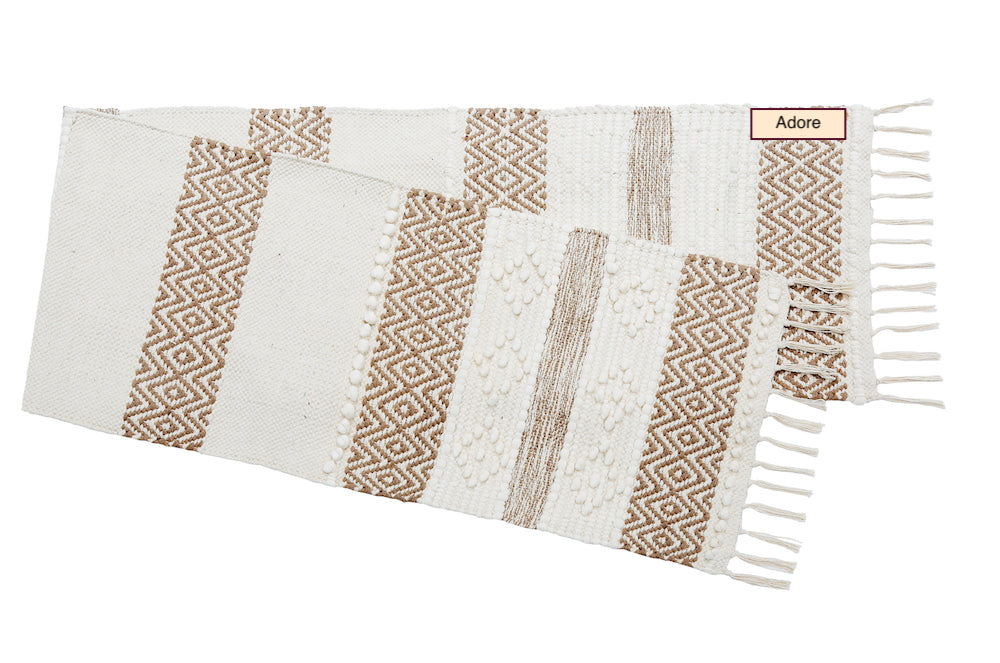 Dahlia Decorative Boho Table Runner Handmade Coastal Dining Accent