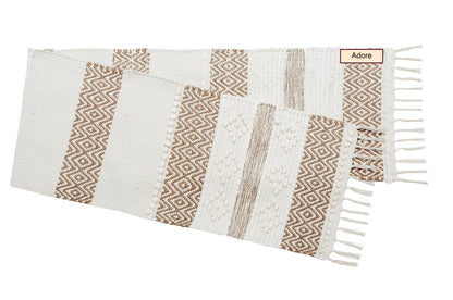 Dahlia Decorative Boho Table Runner Handmade Coastal Dining Accent