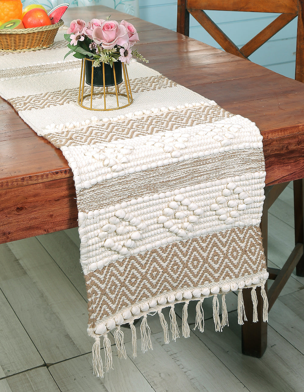 Boho Table Linen Cover Dahlia