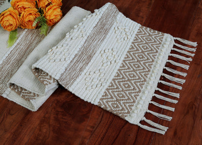 Dahlia Decorative Boho Table Runner Handmade Coastal Dining Accent