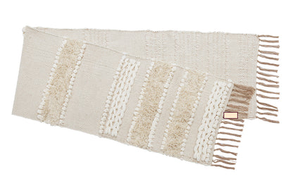Luna Handcrafted Boho Table Runner with Tassels Ideal for Beach House