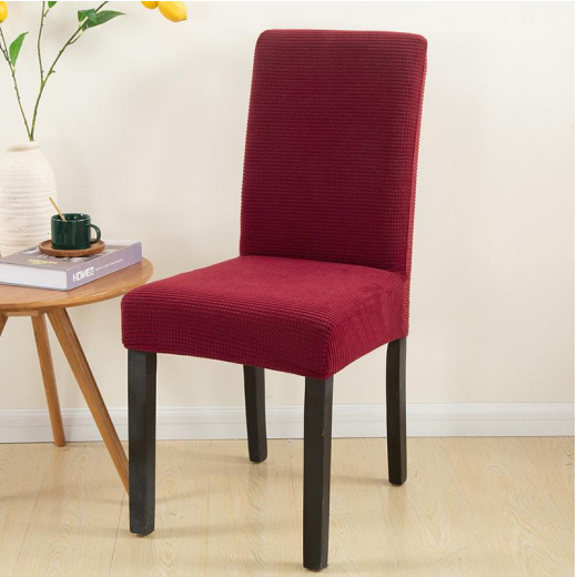 Color Burgudy Stretchable Chair Protector Cover
