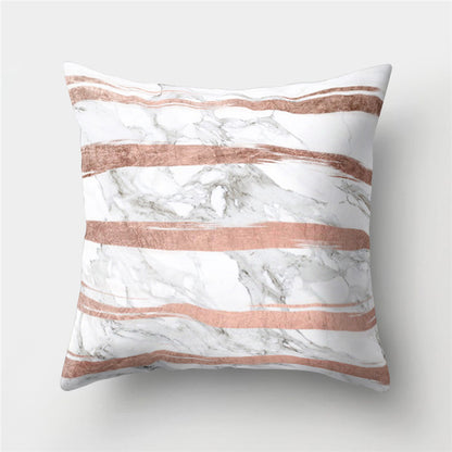 Abstract Leather Velvet Pillowcase Sofa Cushion Cover - Adore India   