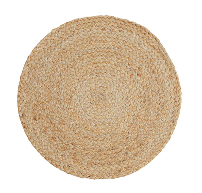 Selene Rustic Round Jute Table Placemats - Ideal for Dinner Settings