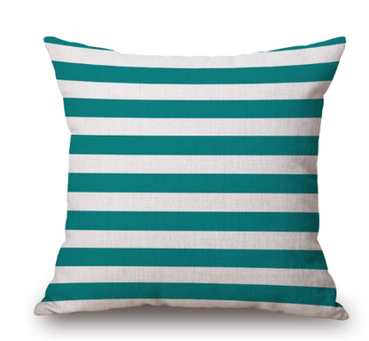 Nordic Yellow Green Geometric Print Cushion Cover - Adore India   