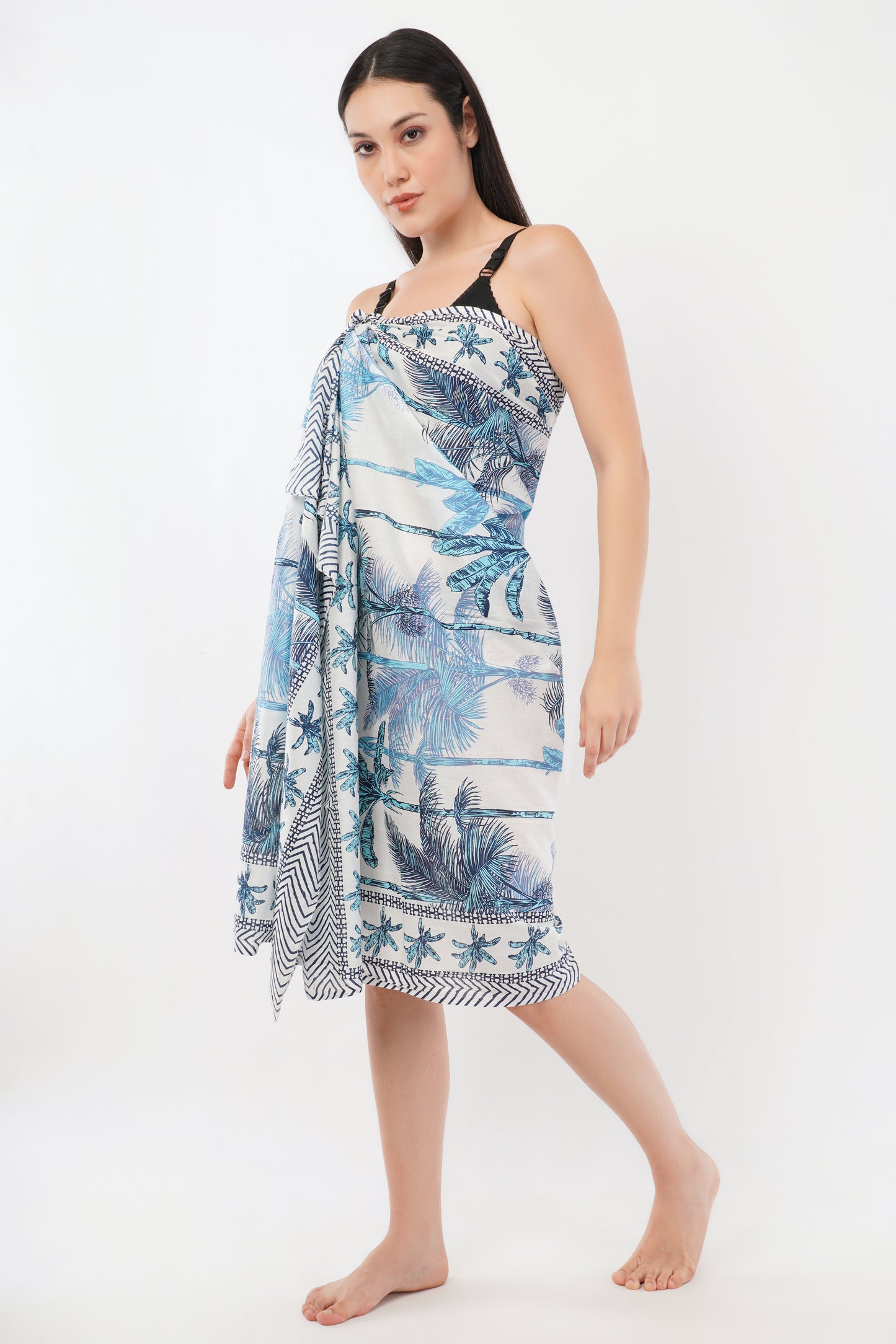 Cotton Palm Bloom Floral Printed Beach Sarongs Wrap