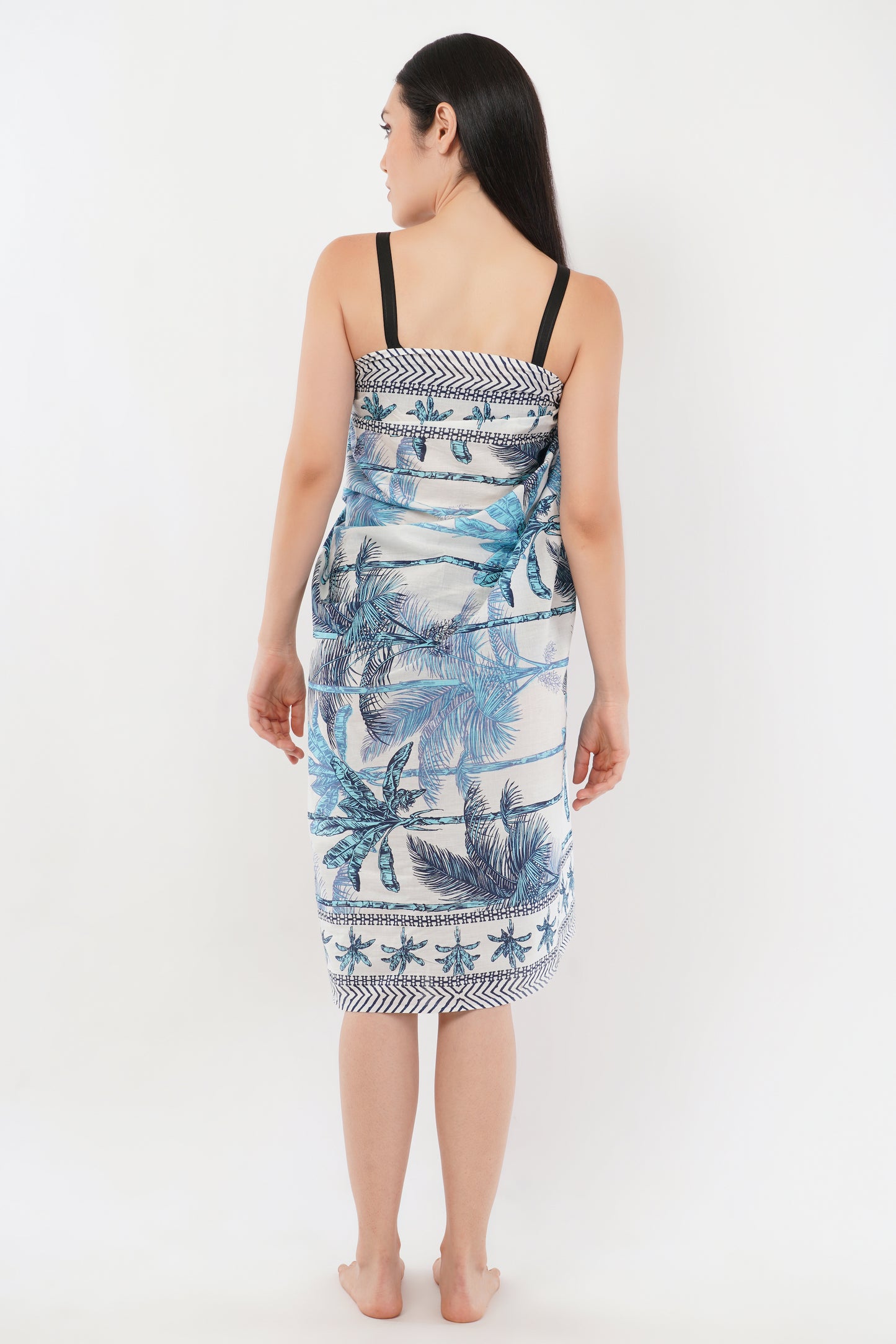 Cotton Palm Bloom Floral Printed Beach Sarongs Wrap