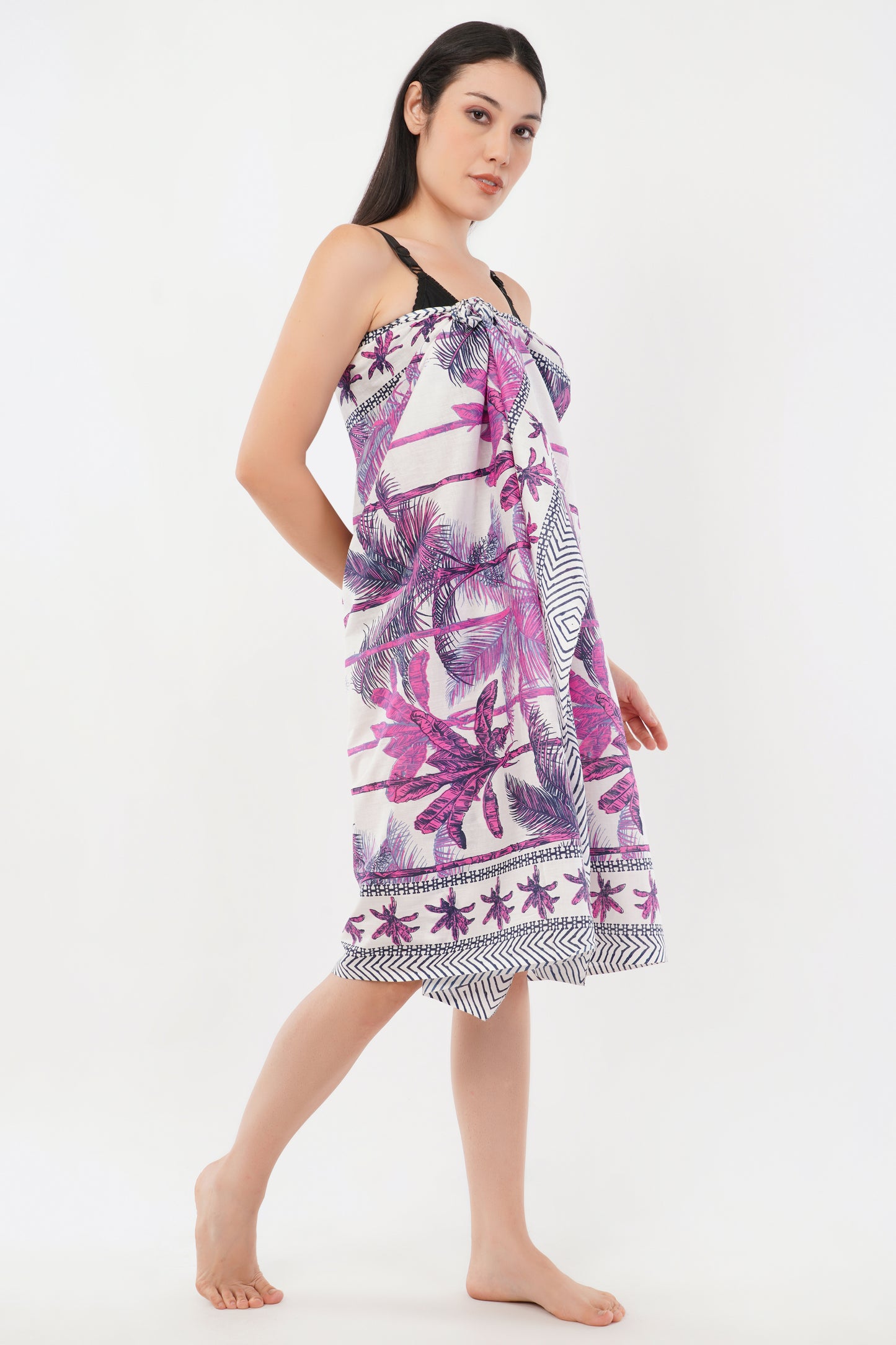 Cotton Palm Bloom Floral Printed Beach Sarongs Wrap