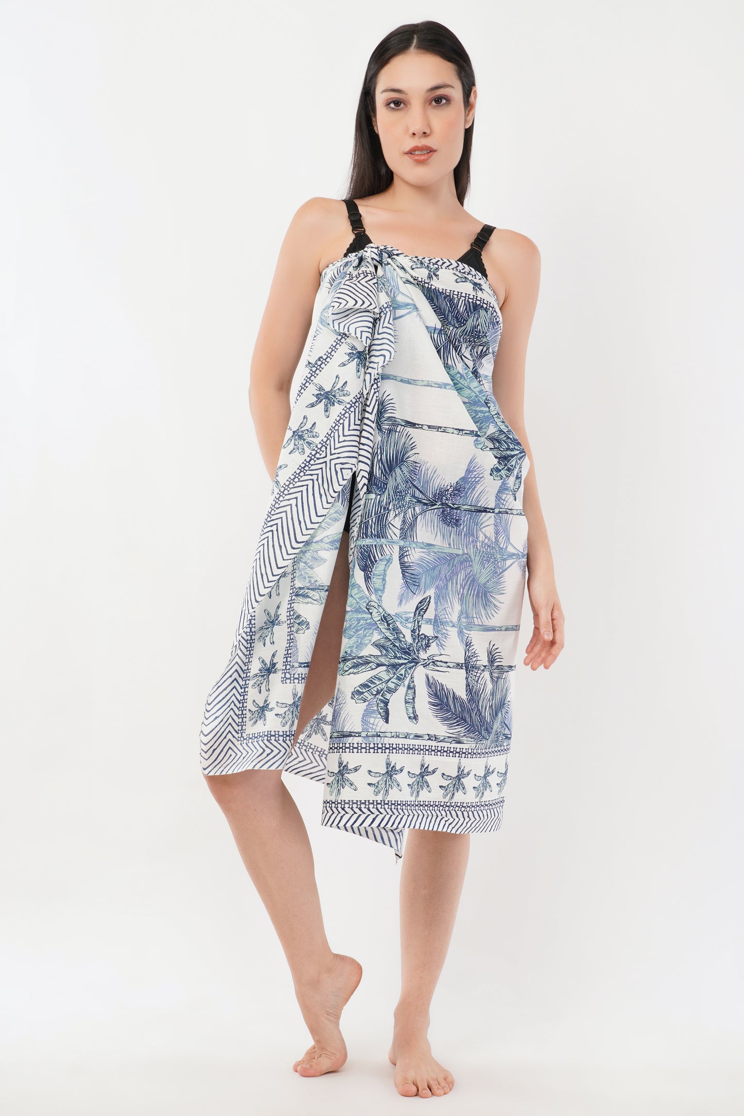 Cotton Palm Bloom Floral Printed Beach Sarongs Wrap