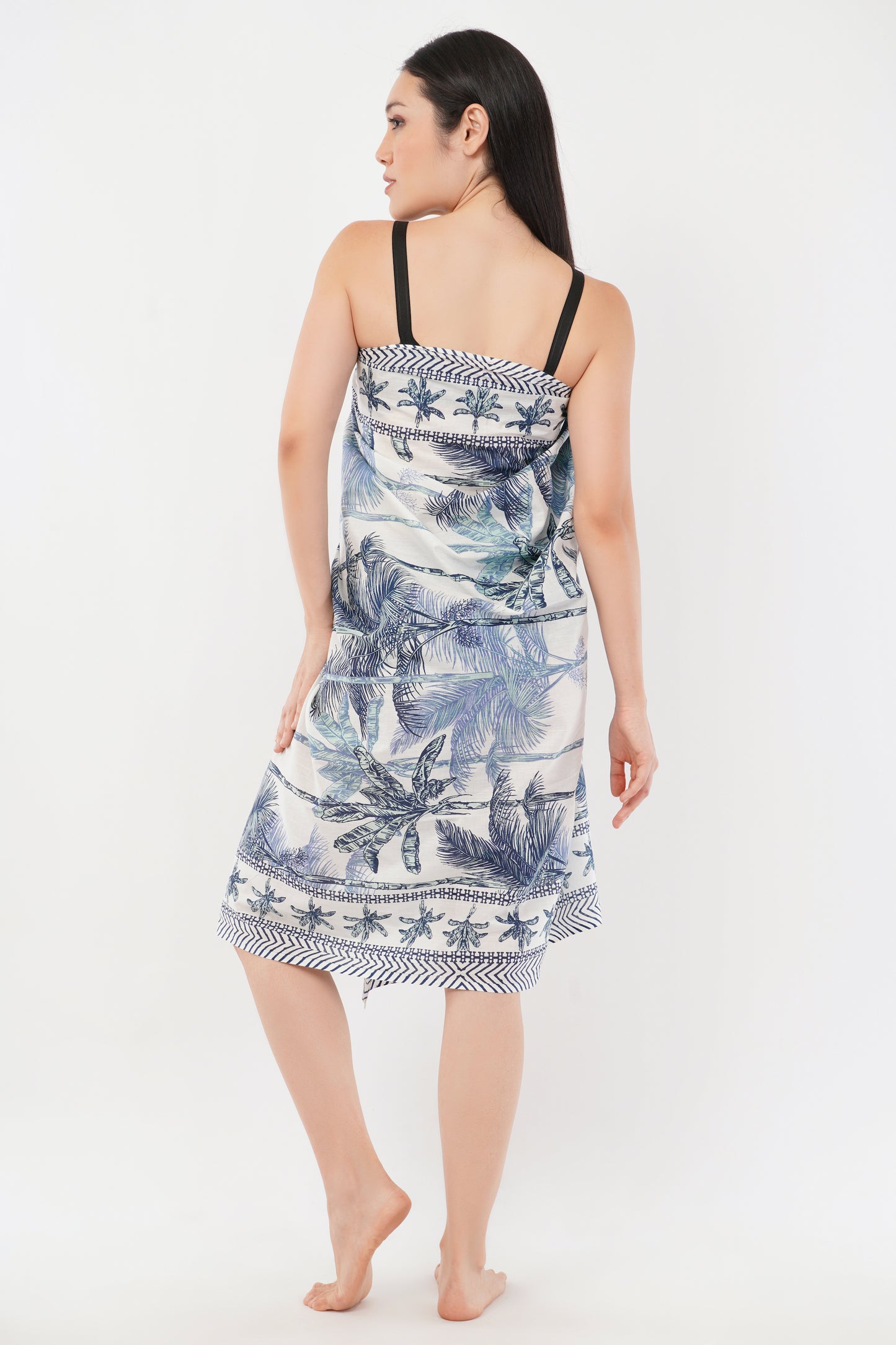 Cotton Palm Bloom Floral Printed Beach Sarongs Wrap