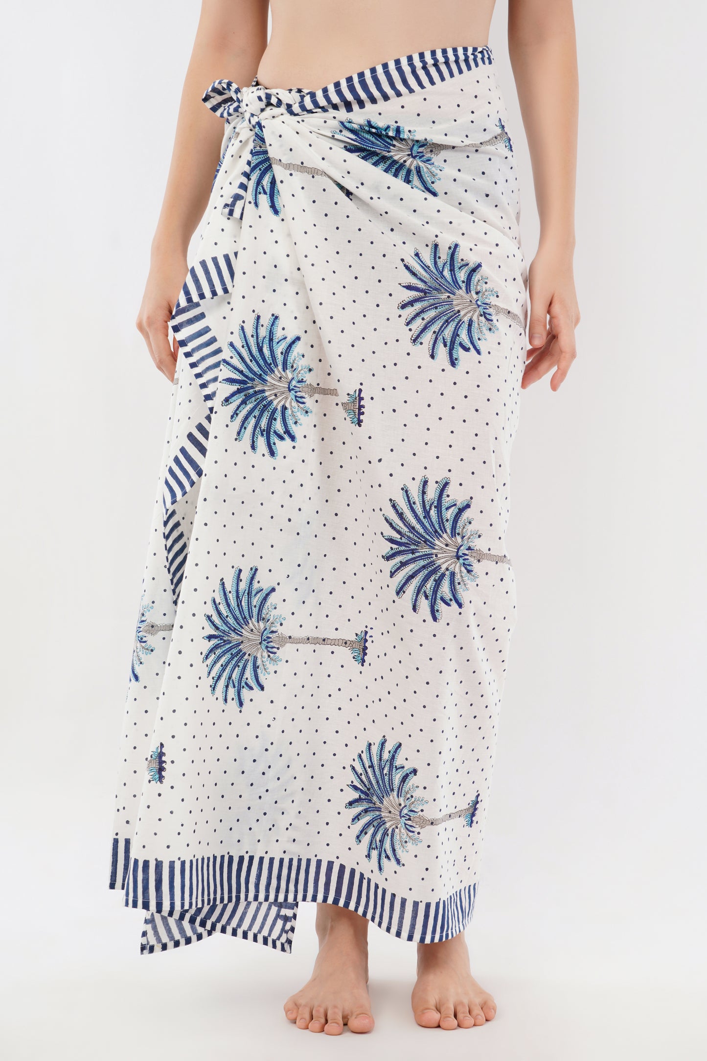 Cotton Palm Tree Printed Beach Sarongs Wrap