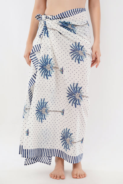Cotton Palm Tree Printed Beach Sarongs Wrap