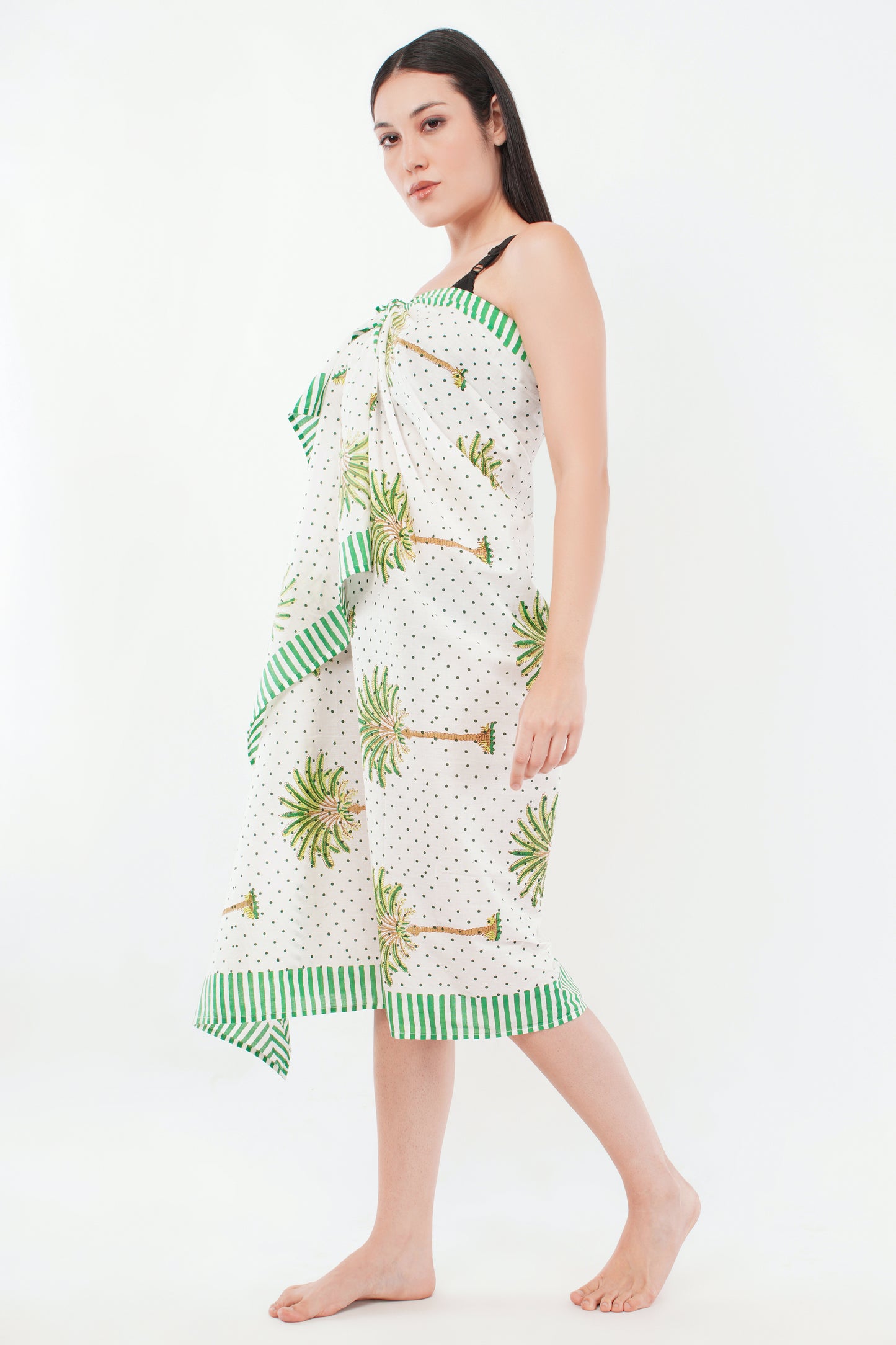Cotton Palm Tree Printed Beach Sarongs Wrap