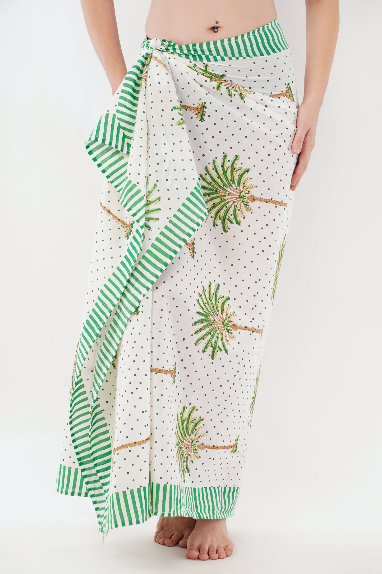 Cotton Palm Tree Printed Beach Sarongs Wrap