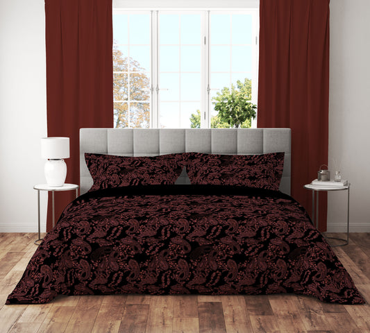 Red Paisley - Elegance Meets Drama for a Chic Bedroom Upgrade - Adore India   