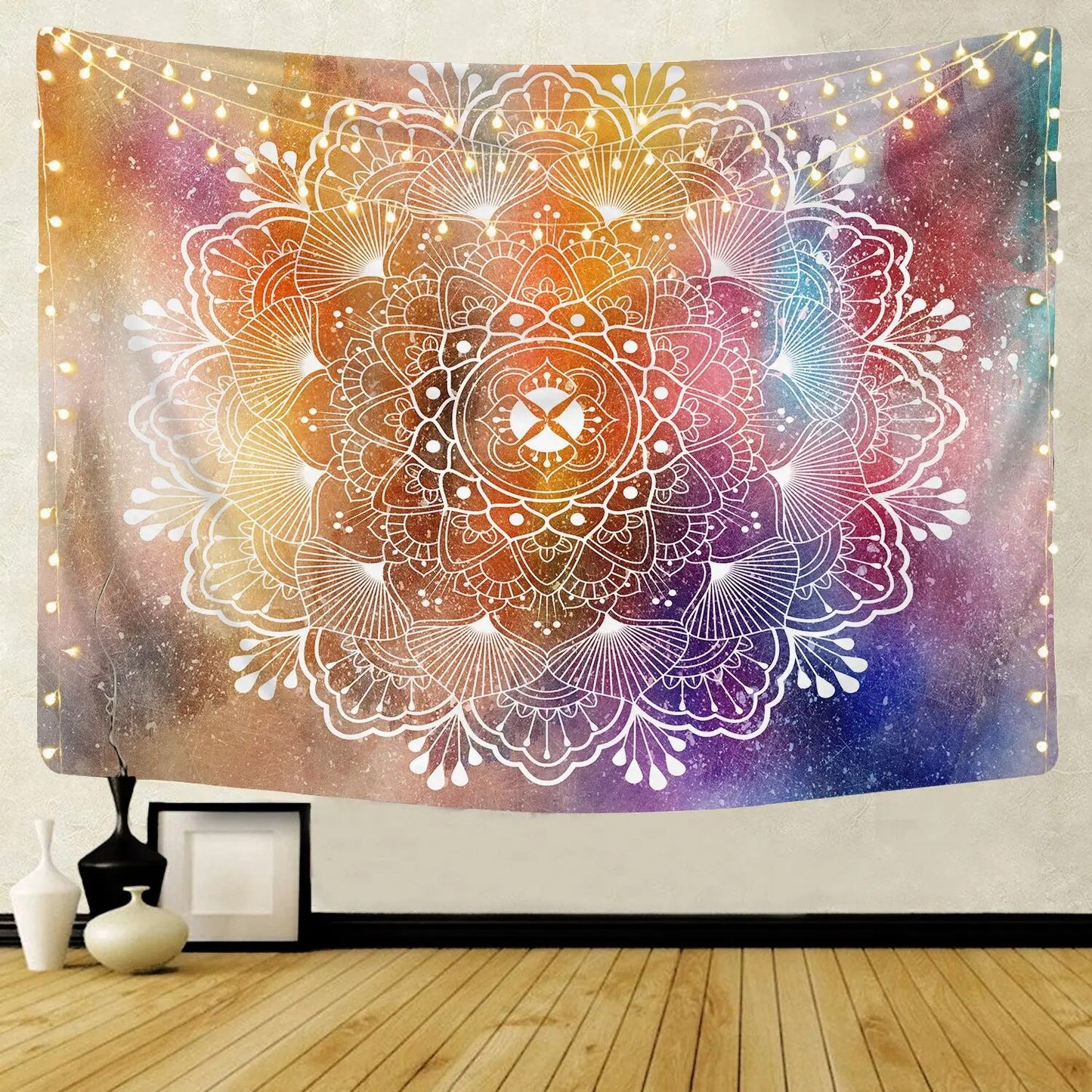 Indian Mandala Tapestry Psychedelic Passion Multi Wall Hanging Boho Decor - Adore India   