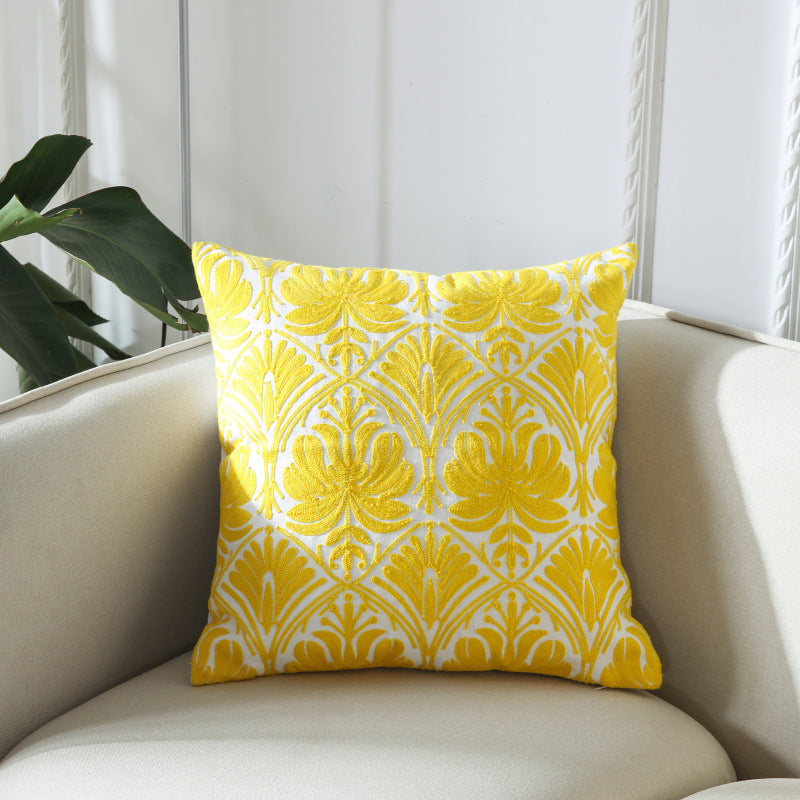 Geometric Bohemian Embroidery Couch Living Room Embroidered Cushion - Adore India   
