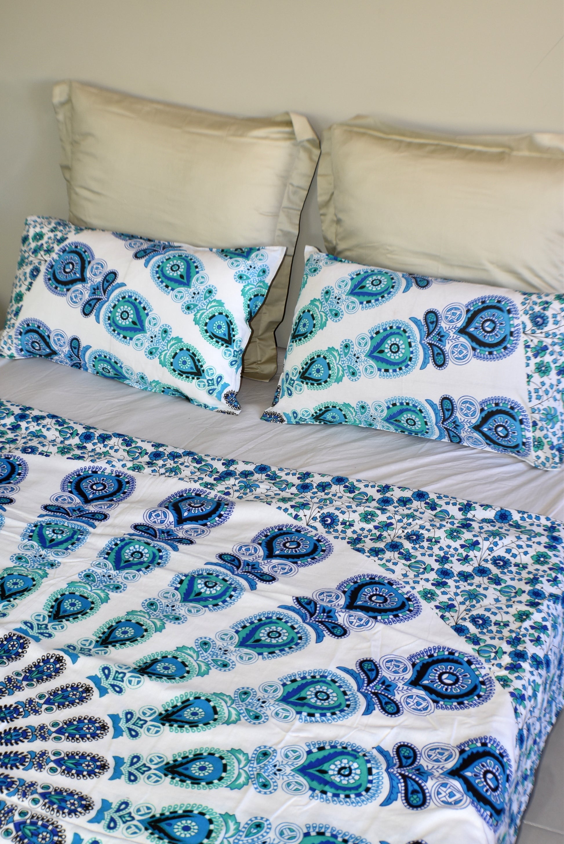 Harmony Blue Mandala Duvet Cover - Adore India   