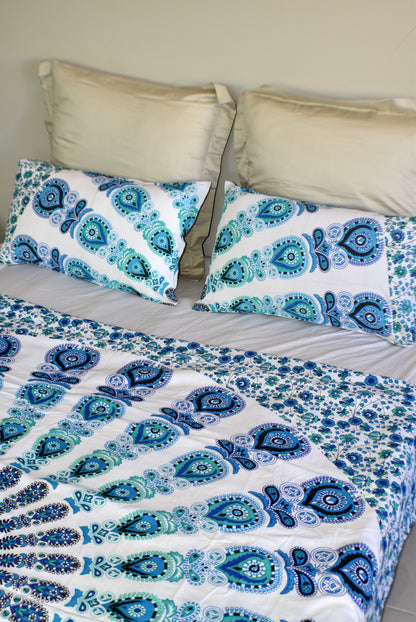 Harmony Blue Mandala Duvet Cover - Adore India   