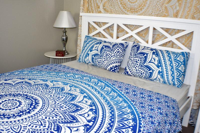Star Blue Ombre Mandala Duvet Cover - Adore India   