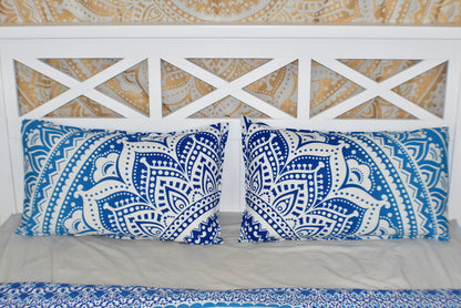 Star Blue Ombre Mandala Duvet Cover - Adore India   