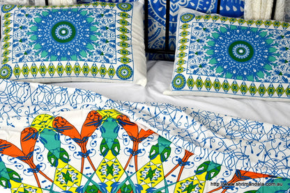Wholesale Bulk Lot Universe Lime Mandala Throw- 3 Pcs - Adore India   