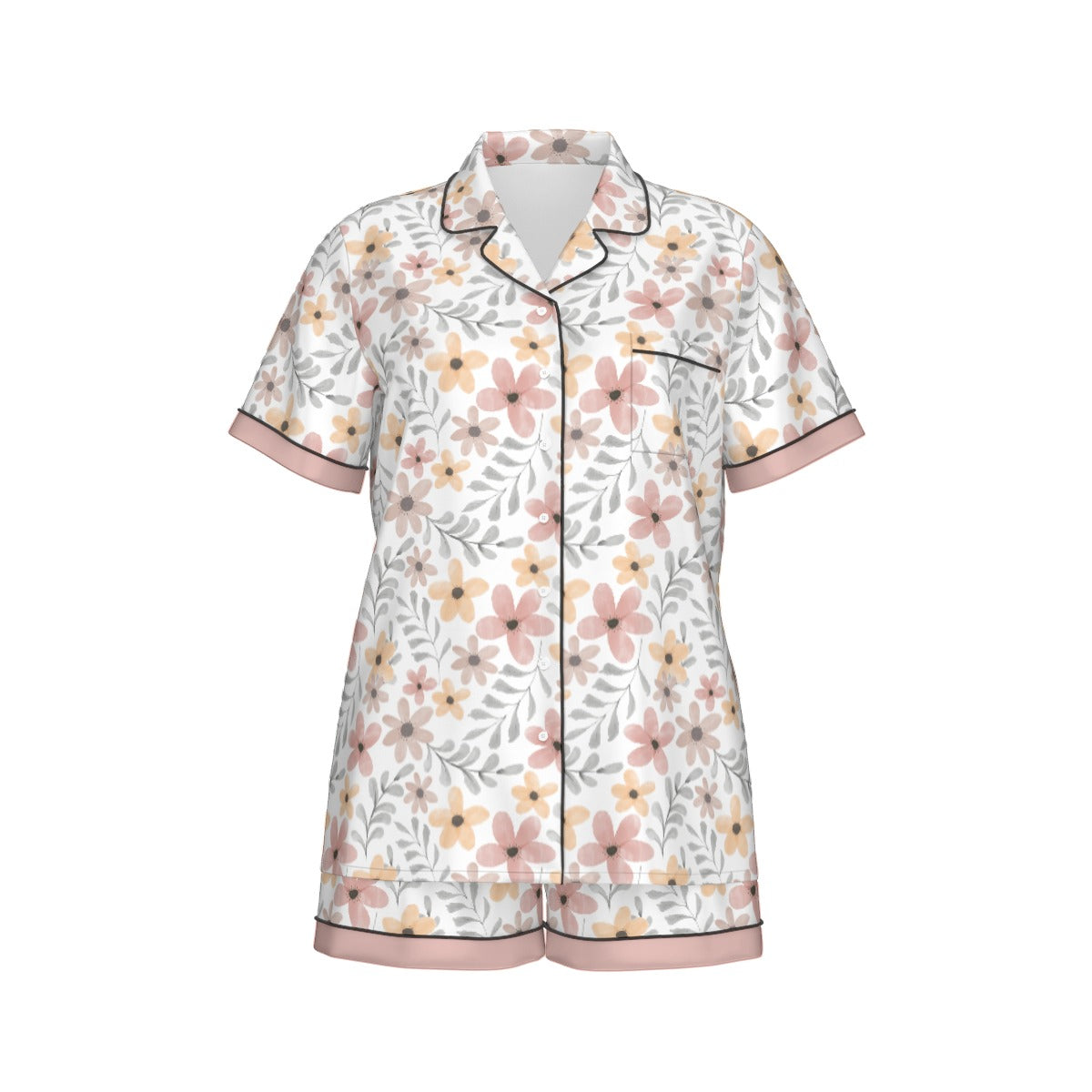 Bohemian Water Colour Women's Silky Sleepwear Set - Adore India   