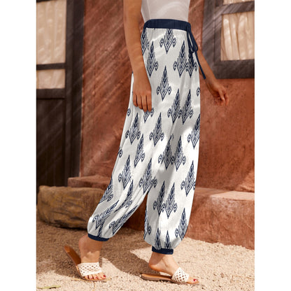 Bohemian Royal Printed Women's Harem Carrot Pants  - Adore India   