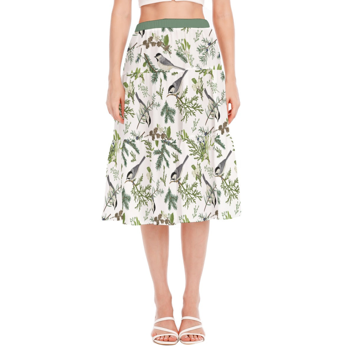 Bohemian Bird of Prey Women's Pleated Chiffon Skirt - Adore India   