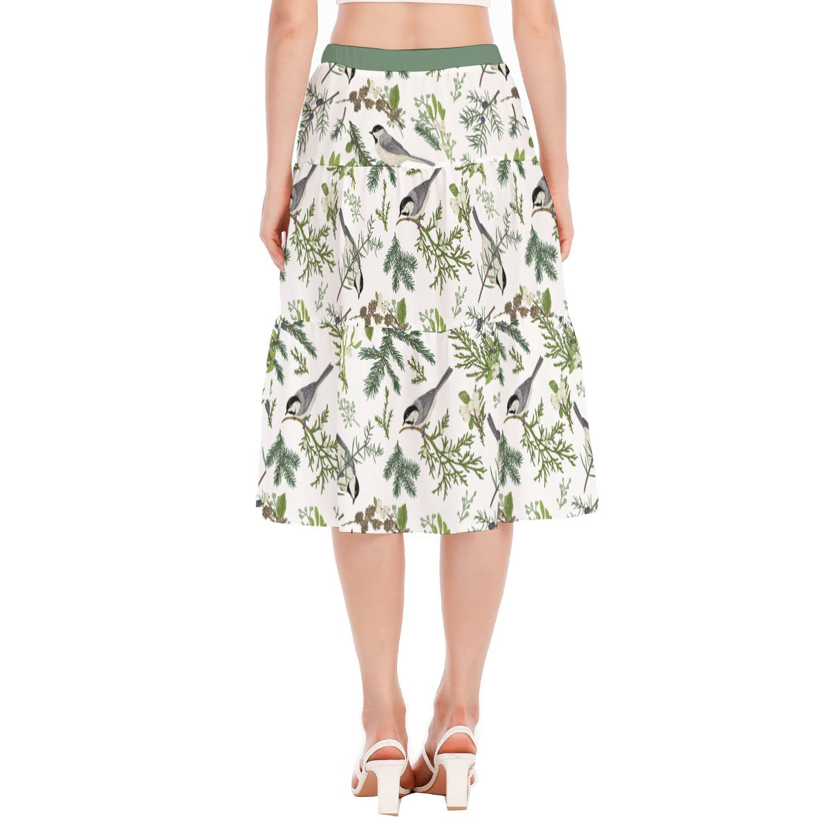 Bohemian Bird of Prey Women's Pleated Chiffon Skirt - Adore India   