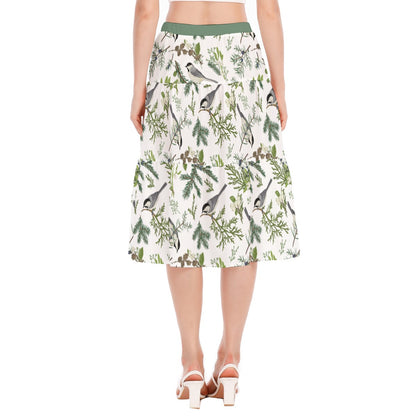 Bohemian Bird of Prey Women's Pleated Chiffon Skirt - Adore India   