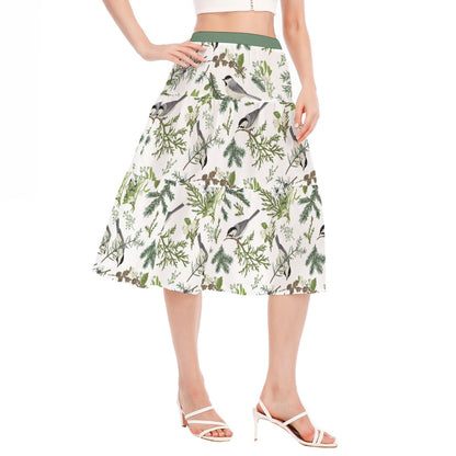 Bohemian Bird of Prey Women's Pleated Chiffon Skirt - Adore India   