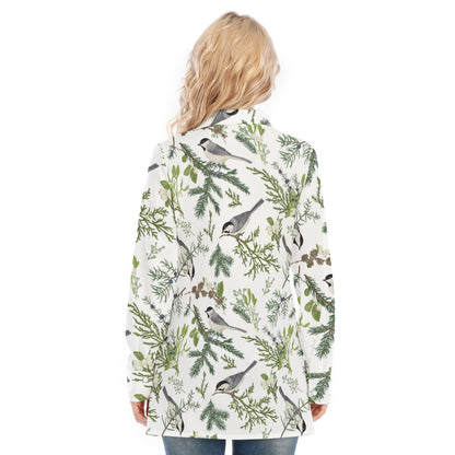 Bohemian Bird of Prey Print Women's Long Sleeve Shirt  - Adore India   