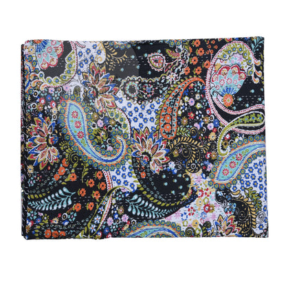 Handmade Black Paisley Print Cotton Reversible Kantha Quilt Bedspread Throw - Adore India   