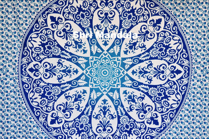 Wholesale Lot Brahma Blue Ombre  Mandala Throw- 3 Pcs - Adore India   