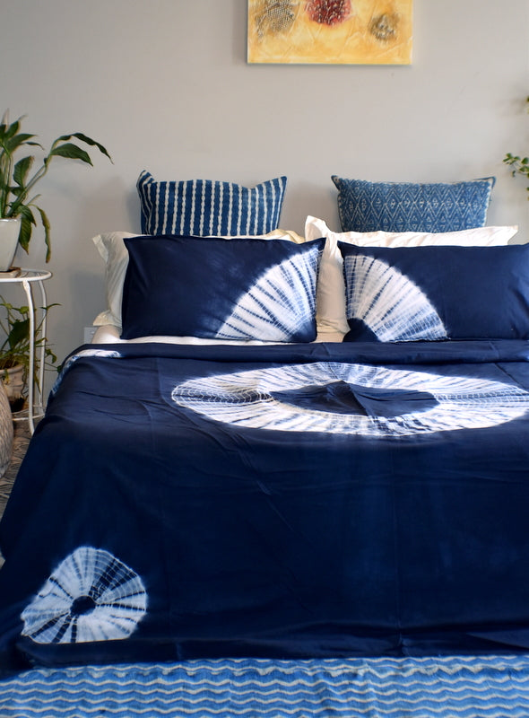 Mandala Hand Tie and Dyed Doona Cover Set - Adore India   