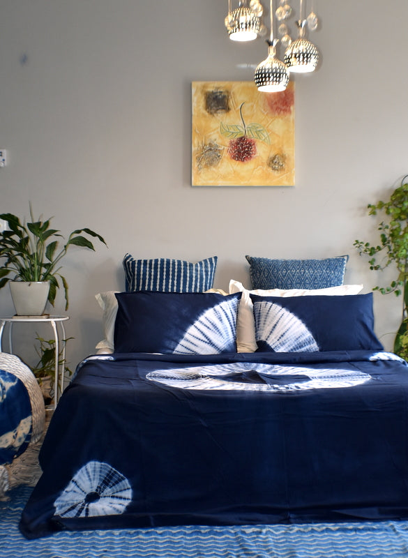 Mandala Hand Tie and Dyed Doona Cover Set - Adore India   