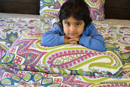 Bohemian Paisley Green Mandala Duvet Set - Adore India   