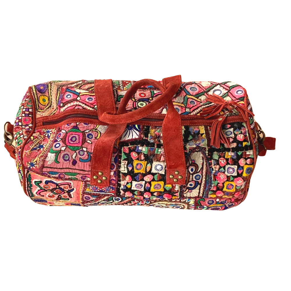 Indian Handmade Bohemian Vintage Tribal Banjara Hippy Shoulder Bag-21 - Adore India   