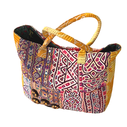 Indian Handmade Bohemian Vintage Tribal Banjara Hippy Shoulder Bag-22 - Adore India   