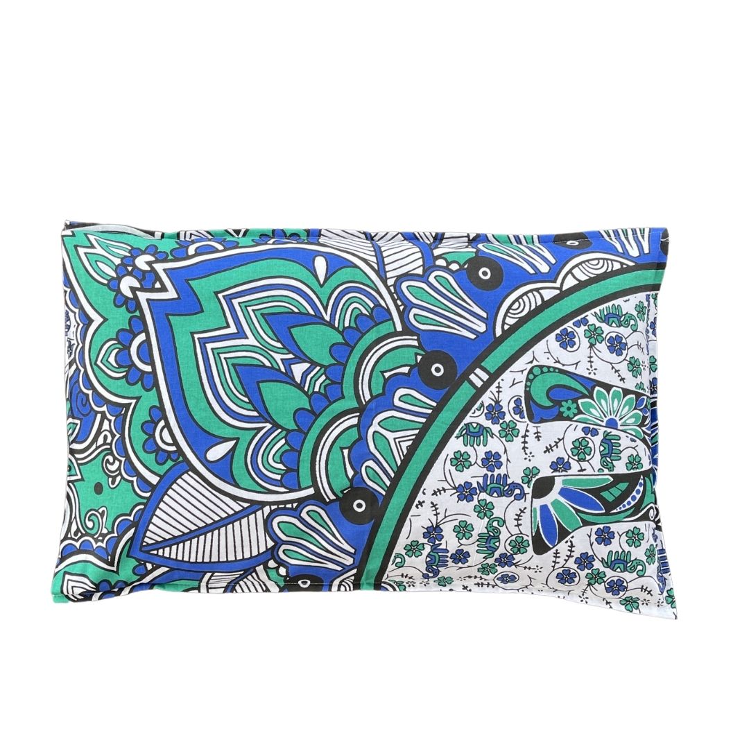 Handmade GL Green Mandala Cotton Pillow Set 2Pcs - Adore India   