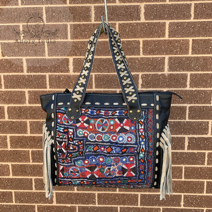 Indian Handmade Bohemian Vintage Tribal Banjara Hippy Shoulder Bag-5 - Adore India   