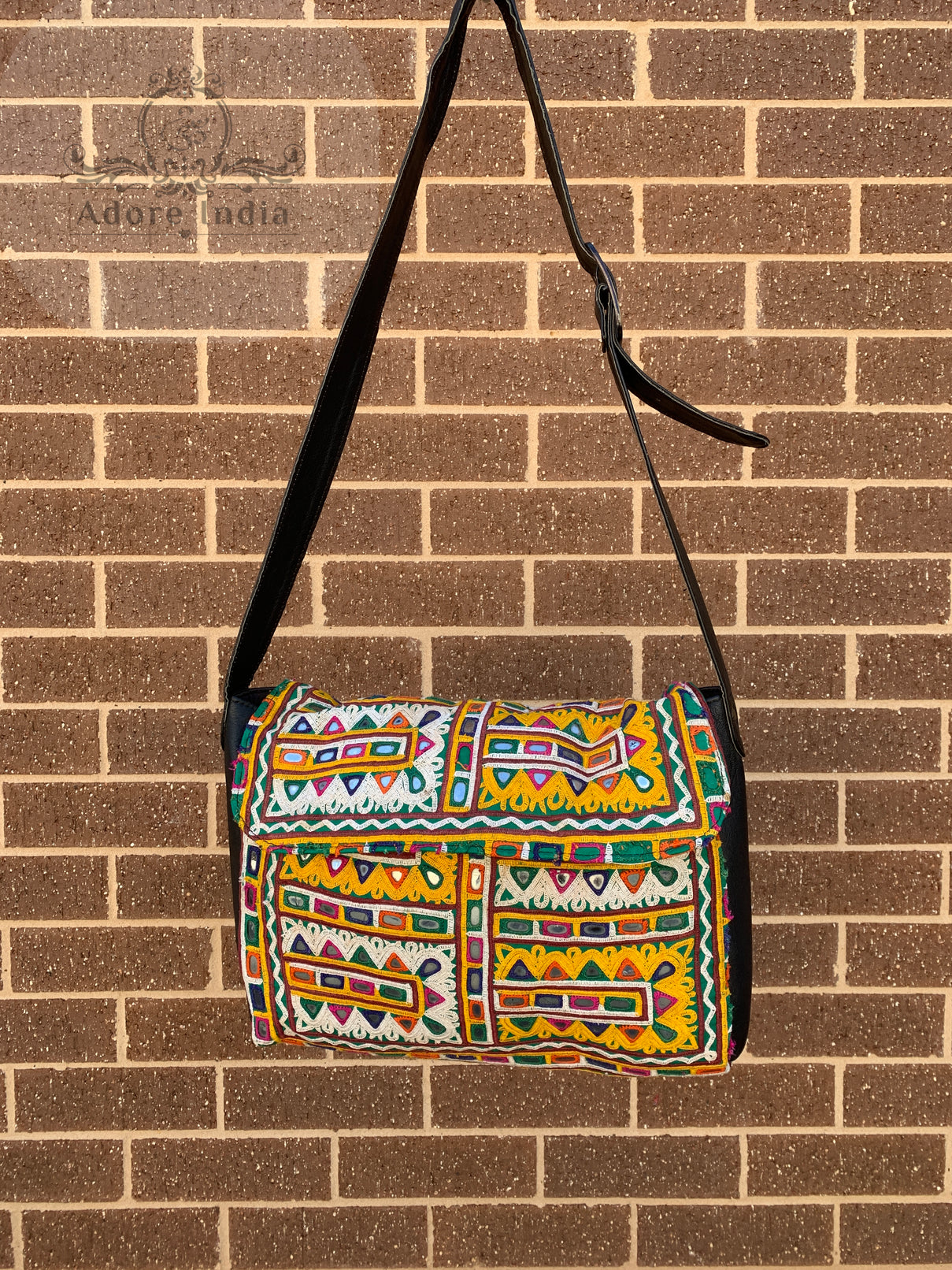 Indian Handmade Bohemian Vintage Tribal Banjara Hippy Shoulder Cross Body Bag-10 - Adore India   